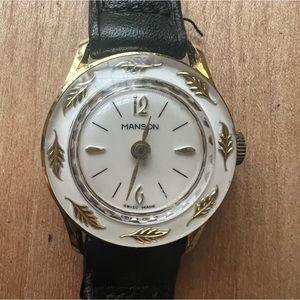 Vintage 60s era Manson winding mechanical ladies watch for parts repair